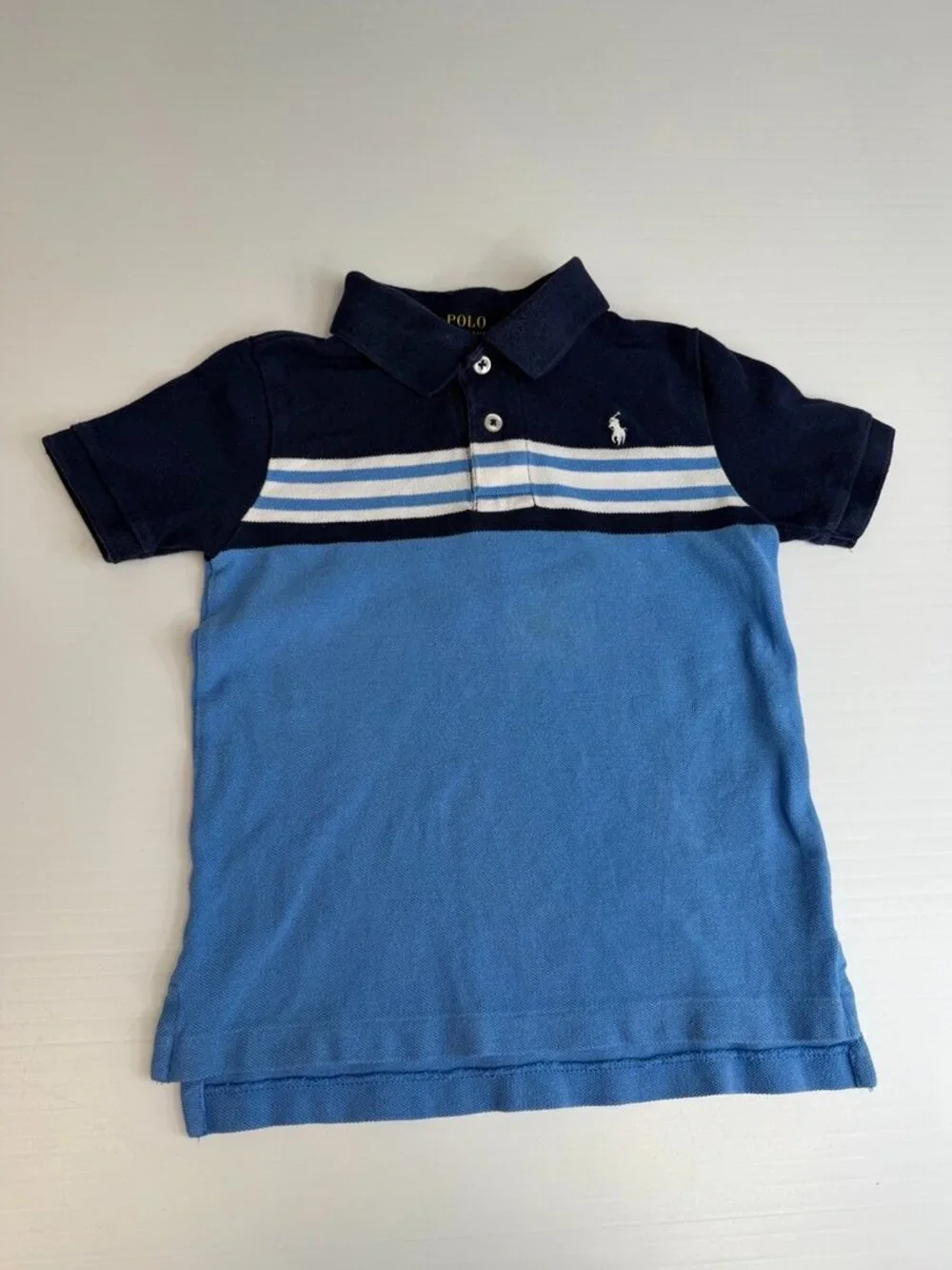 Ralph Lauren Polo Boy 5 Pony Short Sleeve Shirt High Low Classic Party Core Go